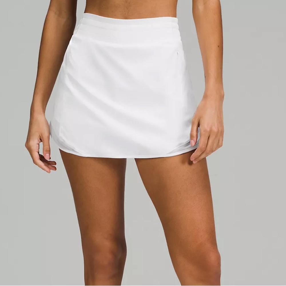 Lululemon Hotty Hot High-Rise Skirt white size 4
